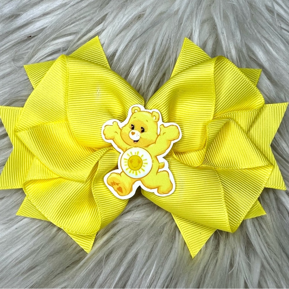 🎀🧸 Care Bears Funshine Bear Hair Bow 🧸🎀